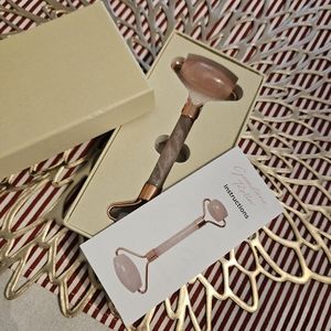 New in Box Rose Quartz Facial Roller